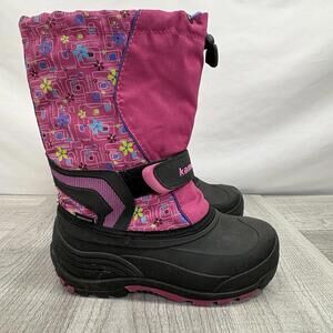 Kamik Kids' Waterproof Winter Boots - Pink Floral - Size 5